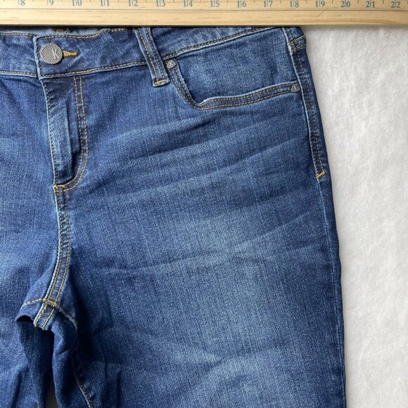 Kut From The Kloth Womens Denim Blue Mid Rise Toothpick Skinny Jeans Size 16 - Picture 5 of 10